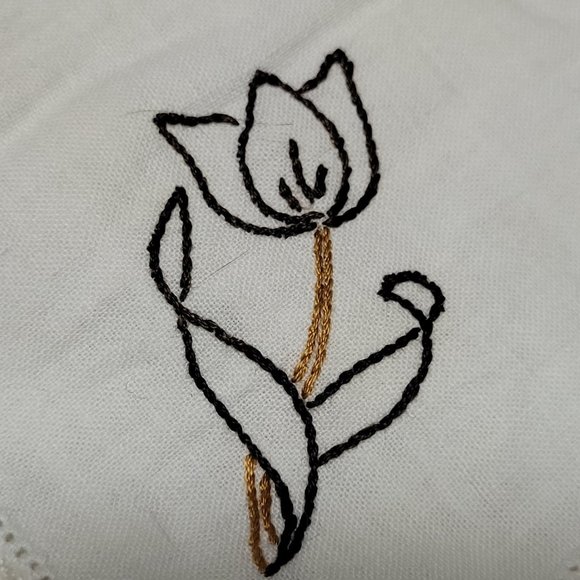 Vintage Embroidered Crochet Linen Lot Multiple Pieces Pillowcase Handkerchiefs - Picture 9 of 13